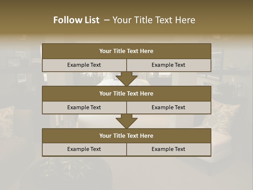 Designer Bedroom With Contemporary Furniture And Decor. PowerPoint Template