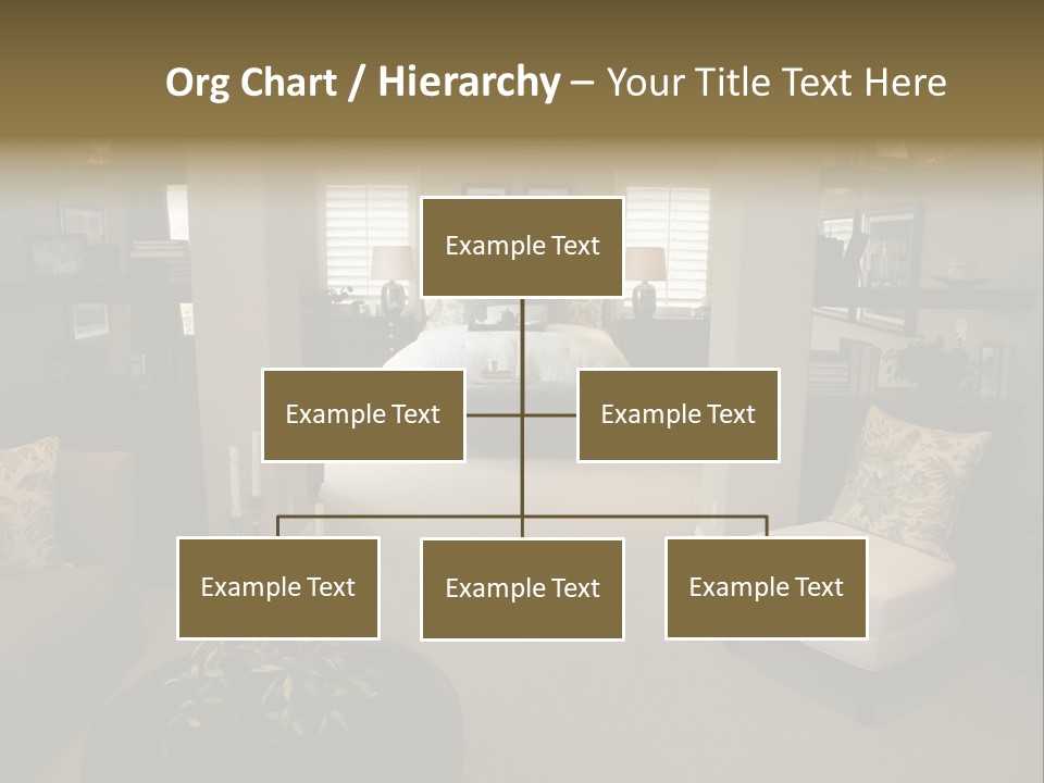 Designer Bedroom With Contemporary Furniture And Decor. PowerPoint Template