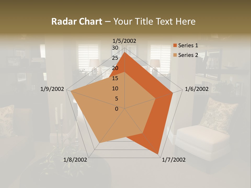 Designer Bedroom With Contemporary Furniture And Decor. PowerPoint Template