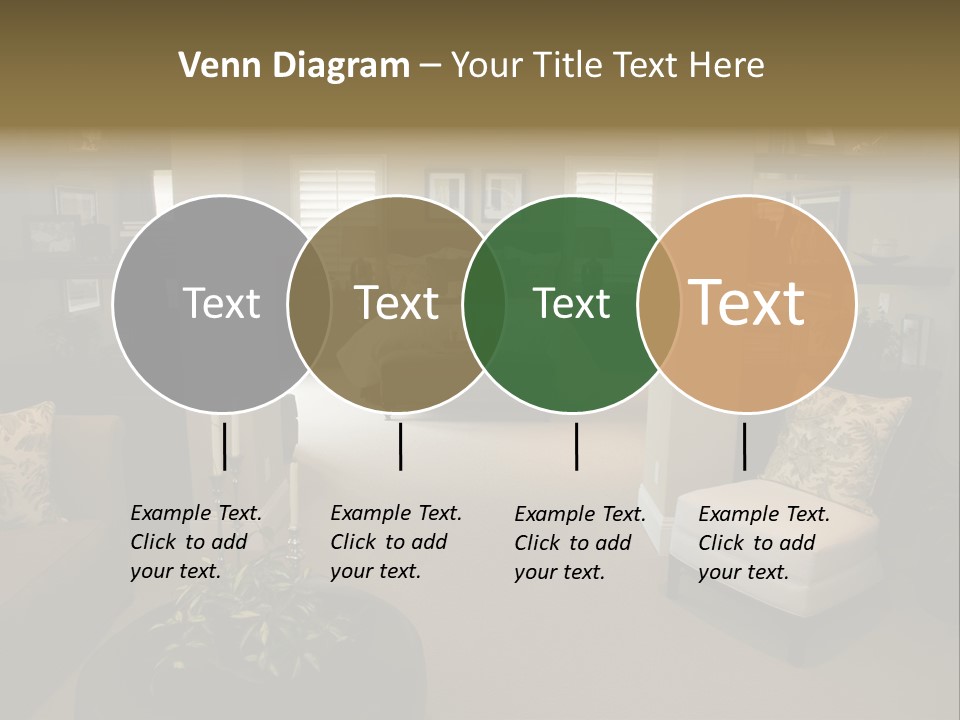 Designer Bedroom With Contemporary Furniture And Decor. PowerPoint Template