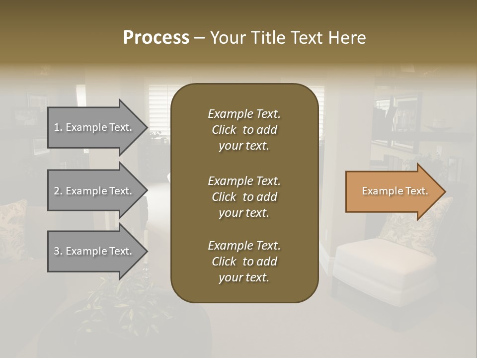 Designer Bedroom With Contemporary Furniture And Decor. PowerPoint Template