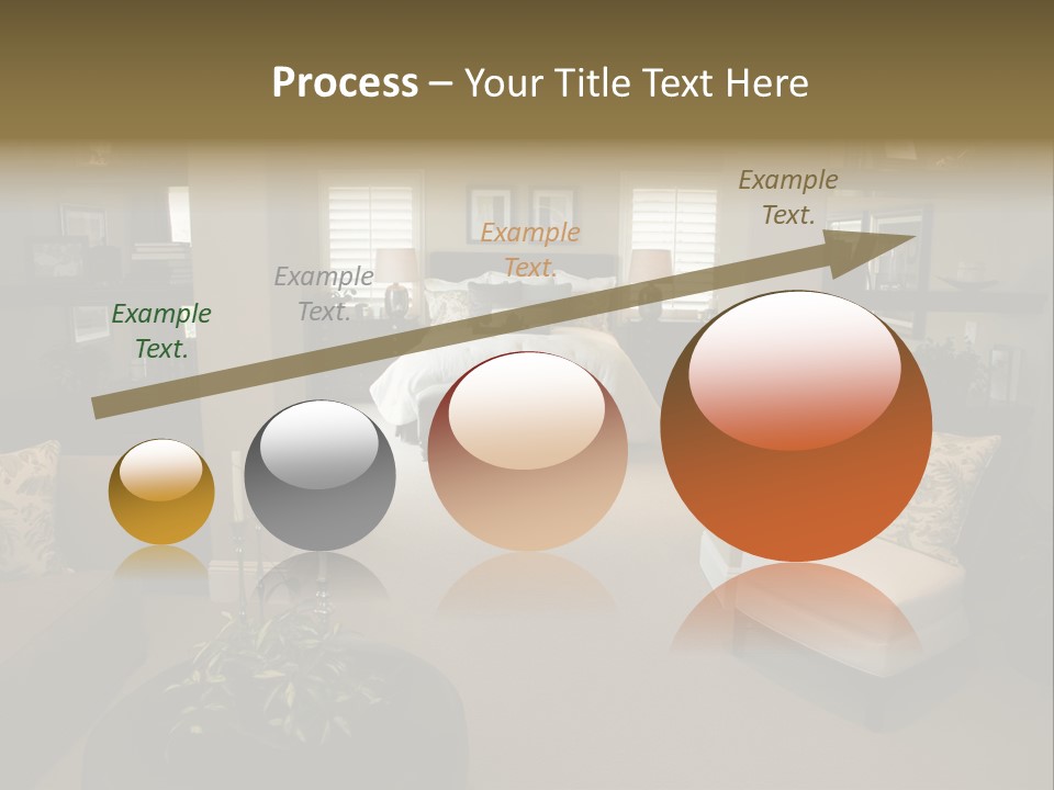 Designer Bedroom With Contemporary Furniture And Decor. PowerPoint Template