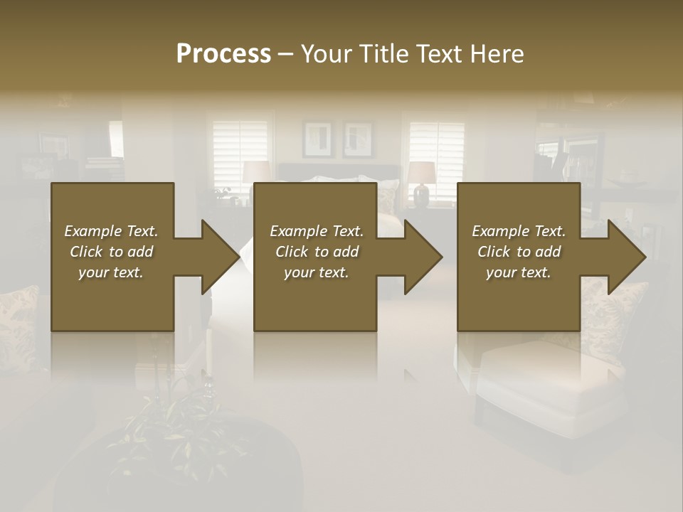 Designer Bedroom With Contemporary Furniture And Decor. PowerPoint Template