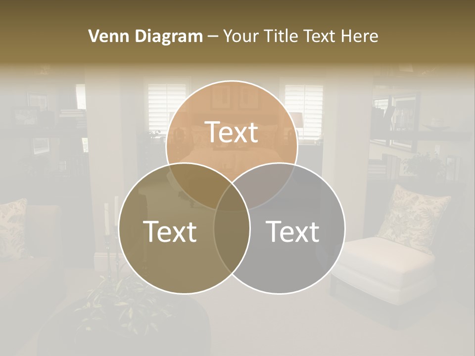 Designer Bedroom With Contemporary Furniture And Decor. PowerPoint Template