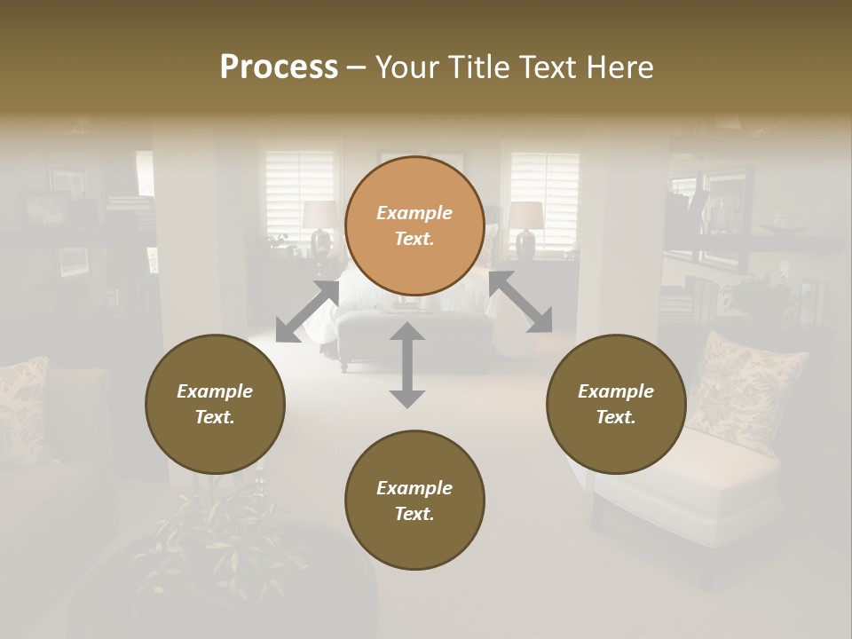 Designer Bedroom With Contemporary Furniture And Decor. PowerPoint Template