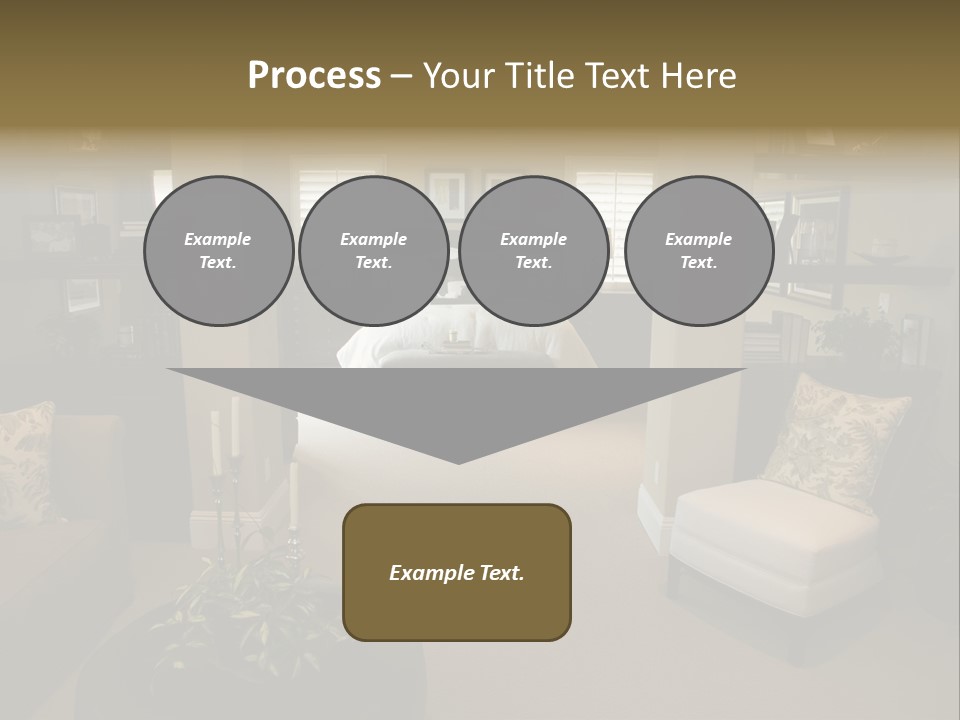 Designer Bedroom With Contemporary Furniture And Decor. PowerPoint Template