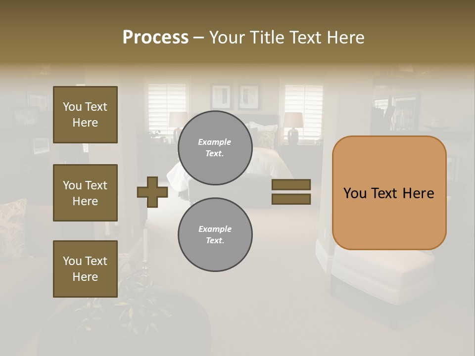Designer Bedroom With Contemporary Furniture And Decor. PowerPoint Template