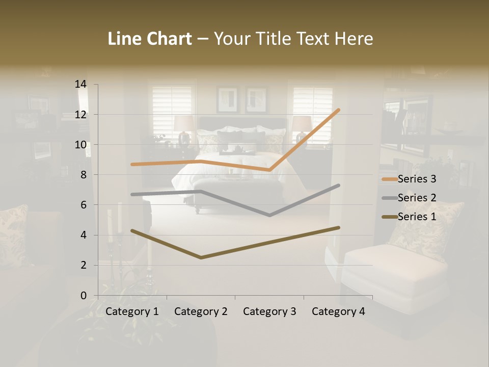 Designer Bedroom With Contemporary Furniture And Decor. PowerPoint Template