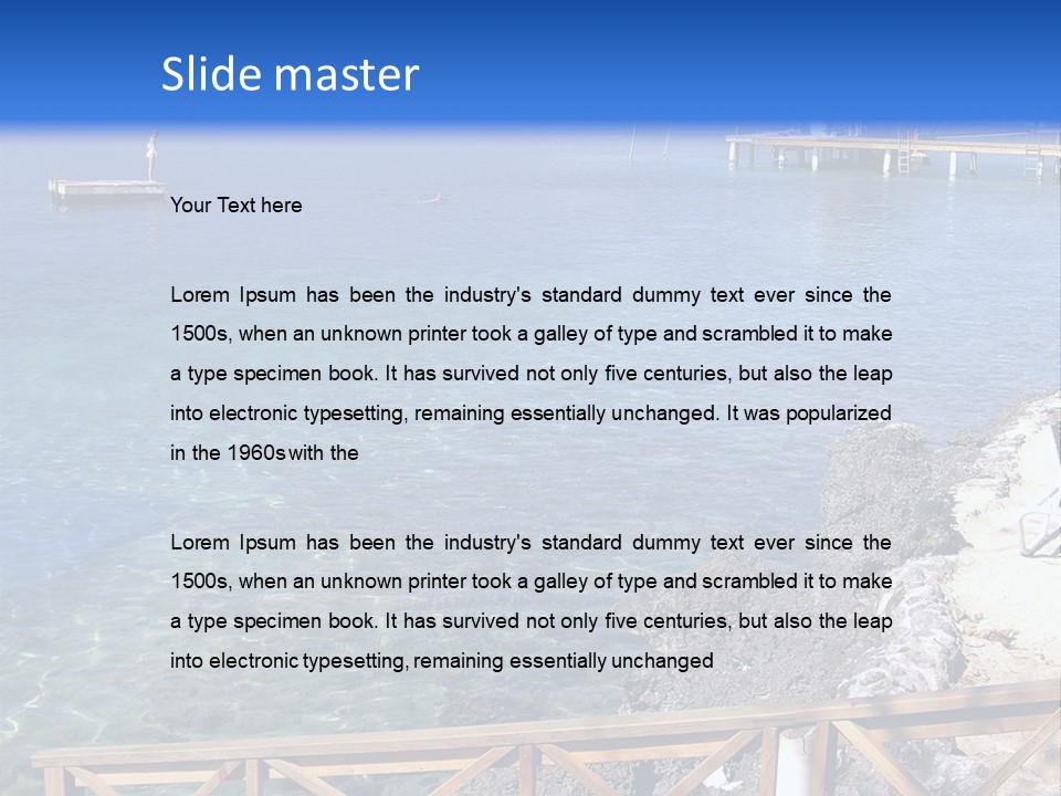 Roatan Honduras Beach PowerPoint Template