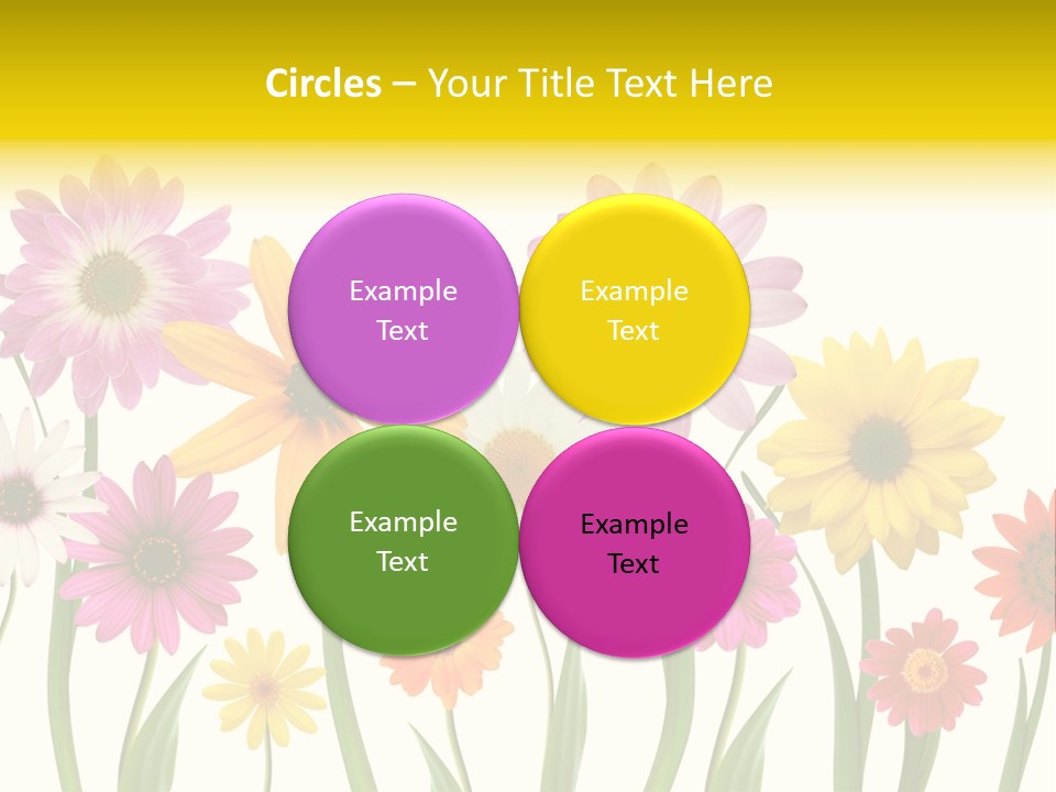 Spring Flowers PowerPoint Template