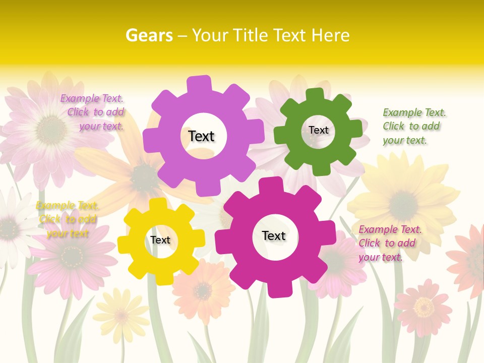 Spring Flowers PowerPoint Template