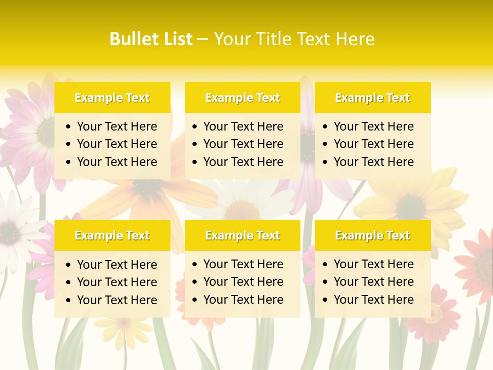 Spring Flowers PowerPoint Template