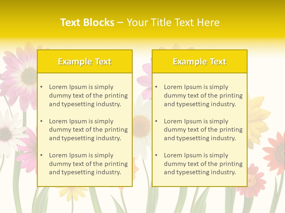 Spring Flowers PowerPoint Template