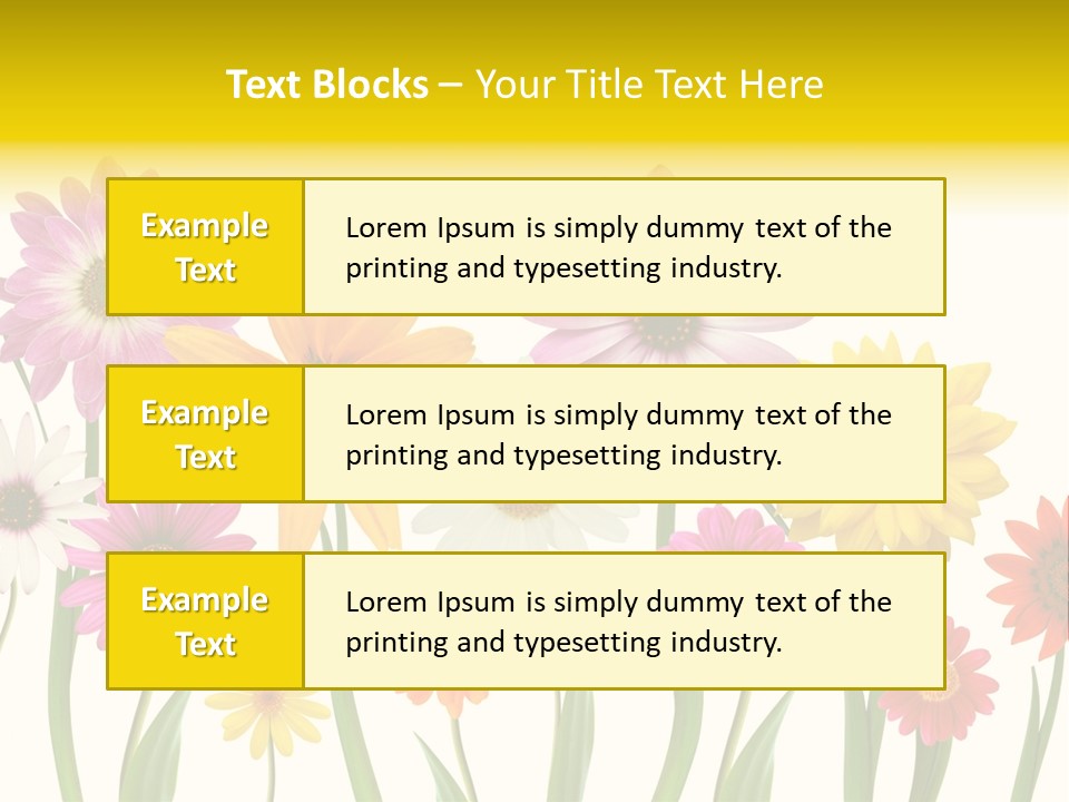 Spring Flowers PowerPoint Template