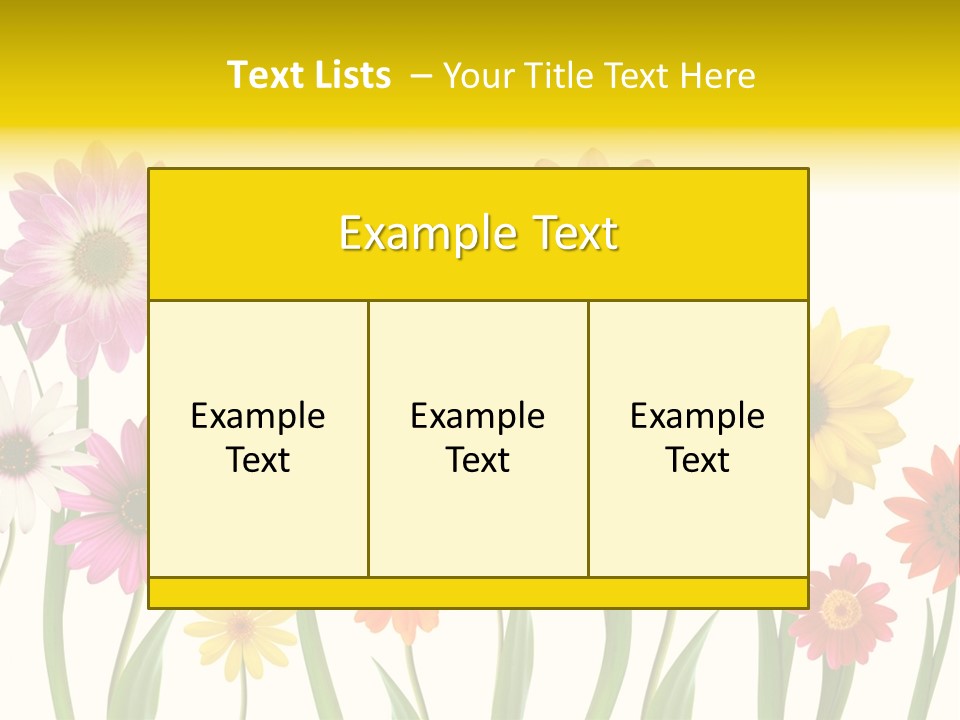 Spring Flowers PowerPoint Template