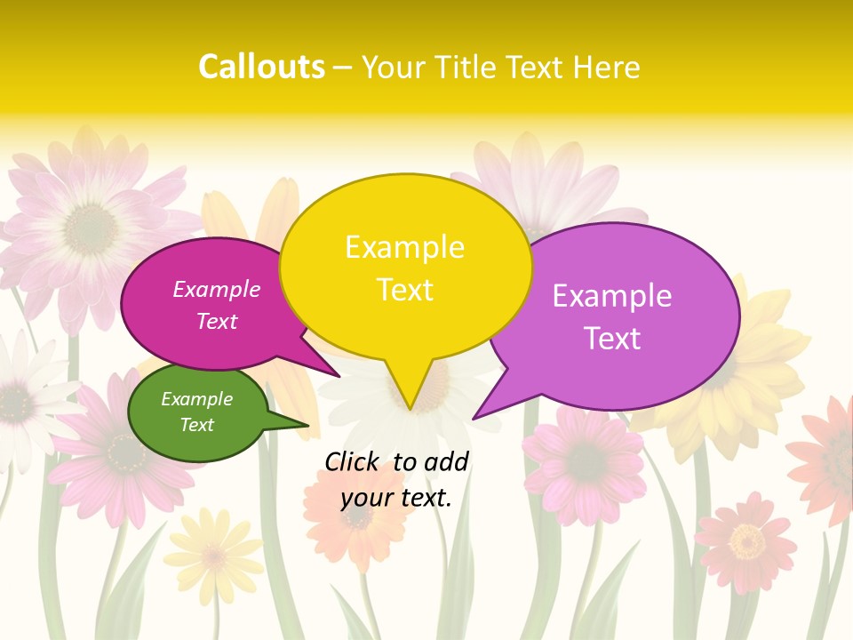 Spring Flowers PowerPoint Template