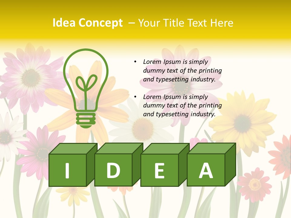 Spring Flowers PowerPoint Template