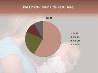 A New Mother Talks To Her Baby Daughter. PowerPoint Template