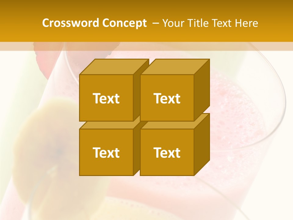 A Group Of Three Glasses Filled With Different Colored Drinks PowerPoint Template