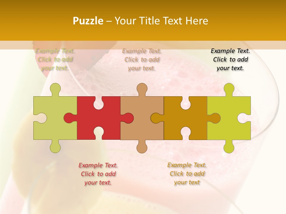 A Group Of Three Glasses Filled With Different Colored Drinks PowerPoint Template