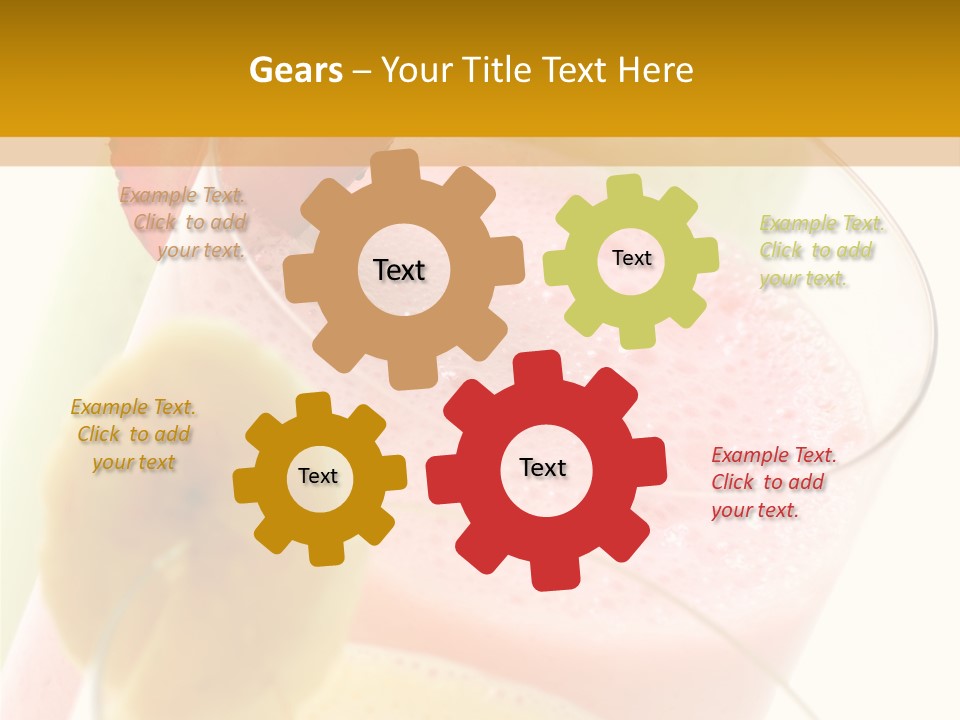 A Group Of Three Glasses Filled With Different Colored Drinks PowerPoint Template