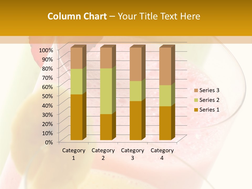 A Group Of Three Glasses Filled With Different Colored Drinks PowerPoint Template