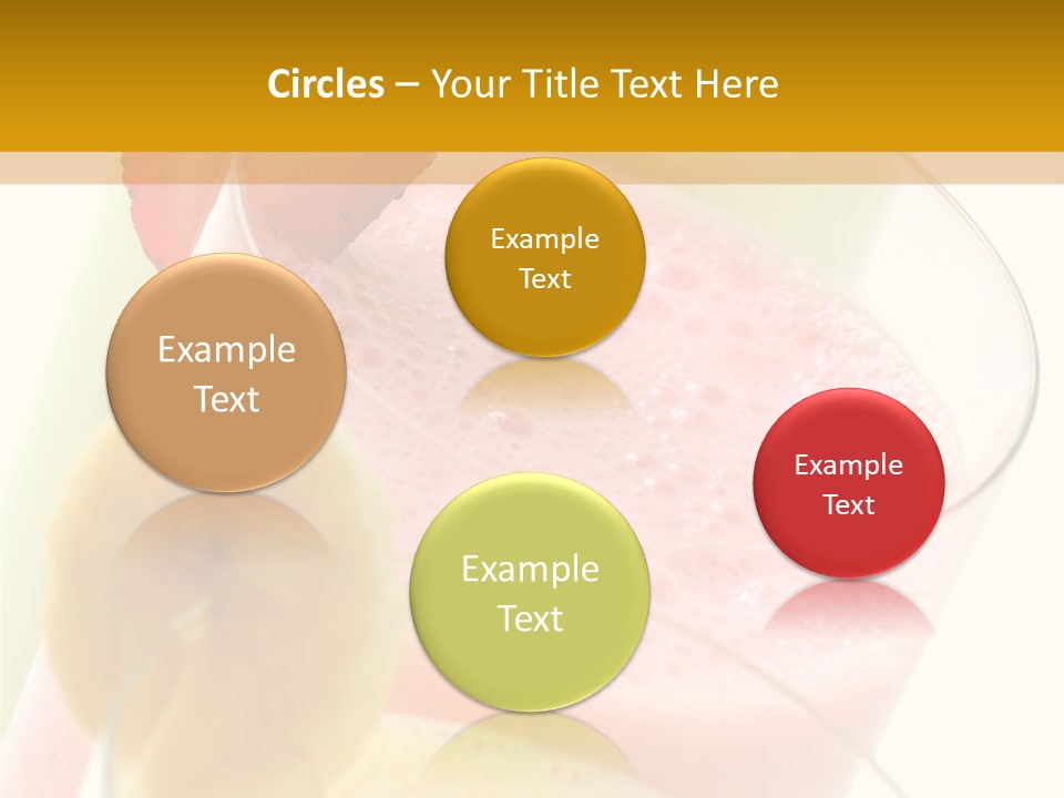 A Group Of Three Glasses Filled With Different Colored Drinks PowerPoint Template