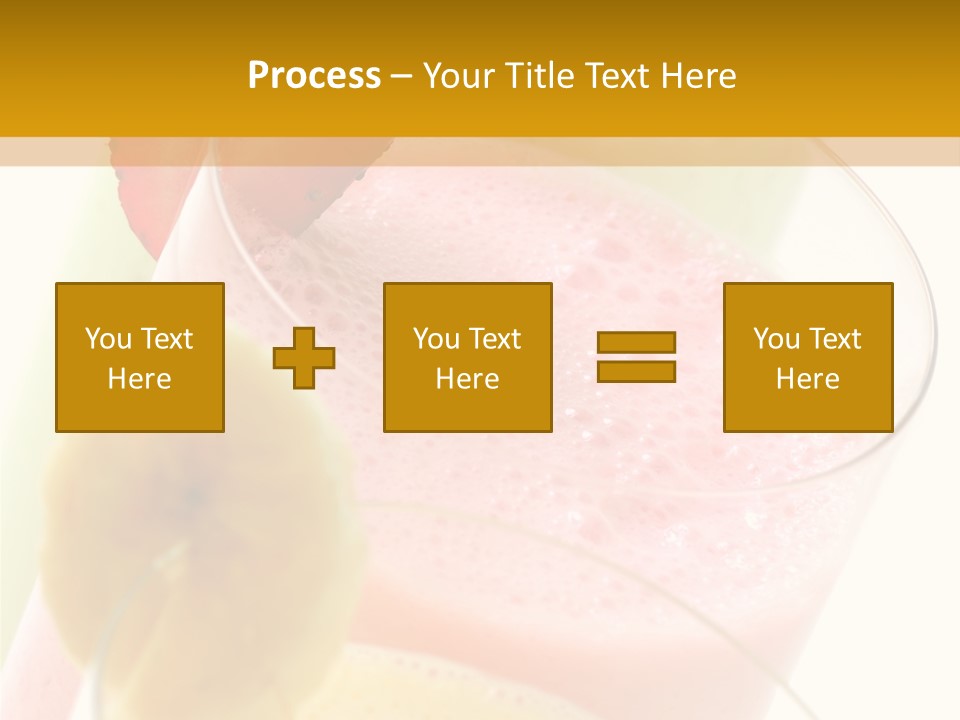 A Group Of Three Glasses Filled With Different Colored Drinks PowerPoint Template