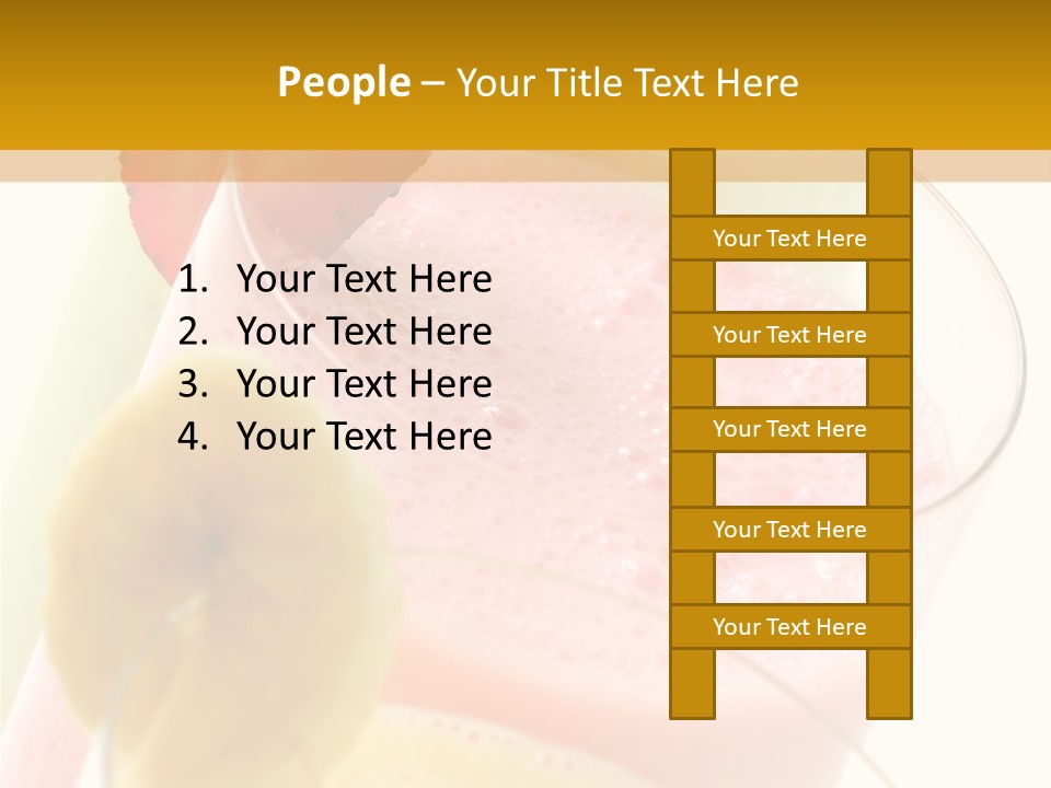 A Group Of Three Glasses Filled With Different Colored Drinks PowerPoint Template
