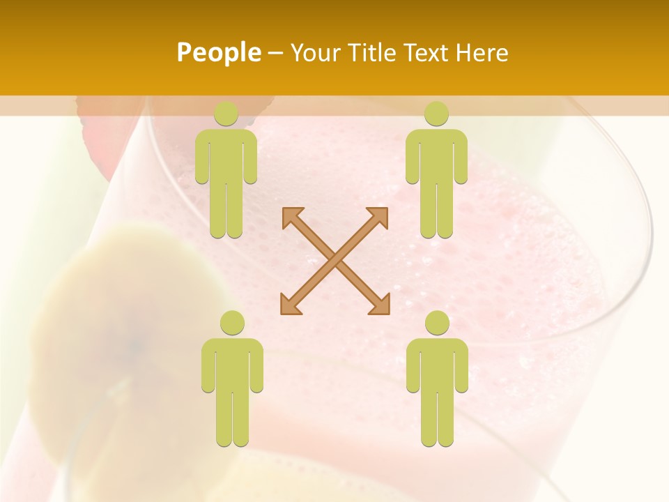 A Group Of Three Glasses Filled With Different Colored Drinks PowerPoint Template