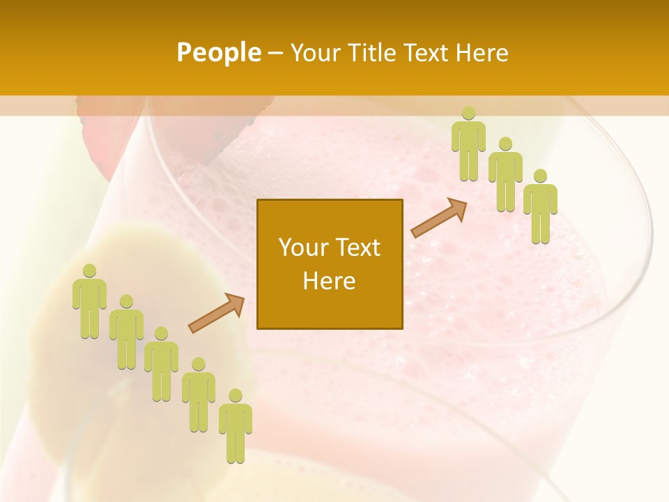 A Group Of Three Glasses Filled With Different Colored Drinks PowerPoint Template