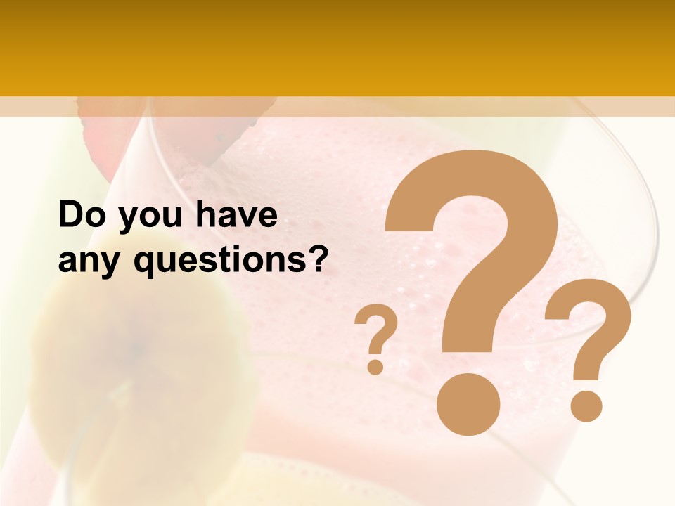 A Group Of Three Glasses Filled With Different Colored Drinks PowerPoint Template