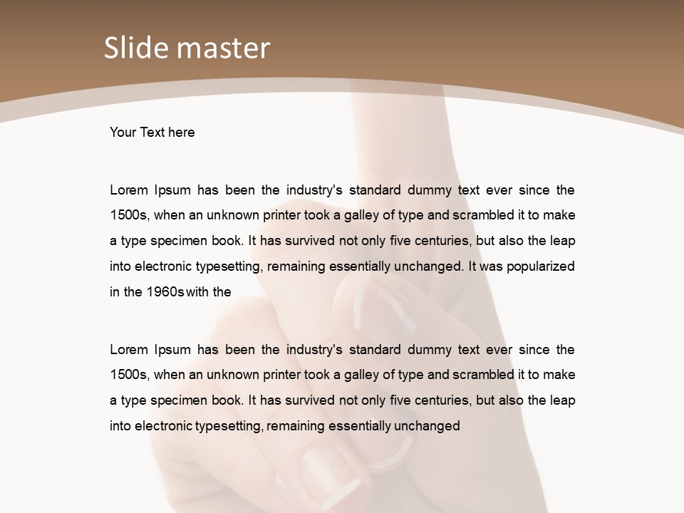 String On A Finger To Remember Something PowerPoint Template