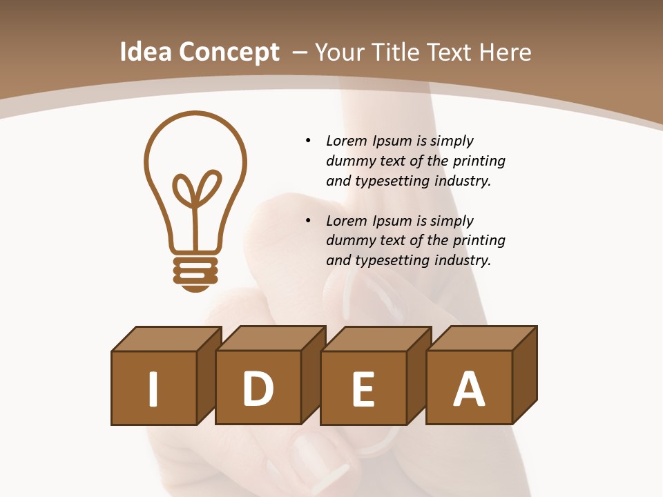 String On A Finger To Remember Something PowerPoint Template