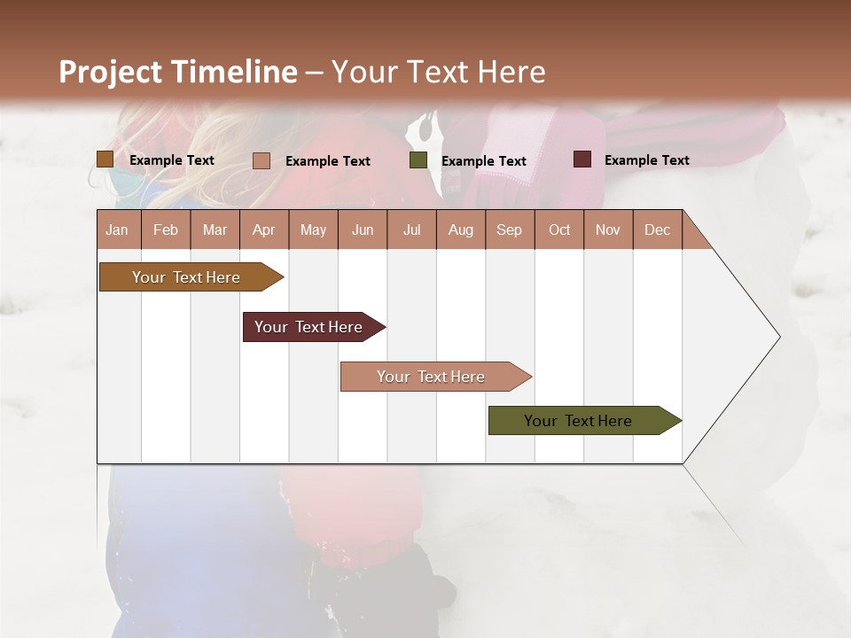 Girl Kissing A Snowman PowerPoint Template