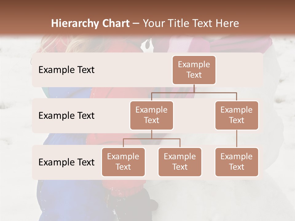Girl Kissing A Snowman PowerPoint Template