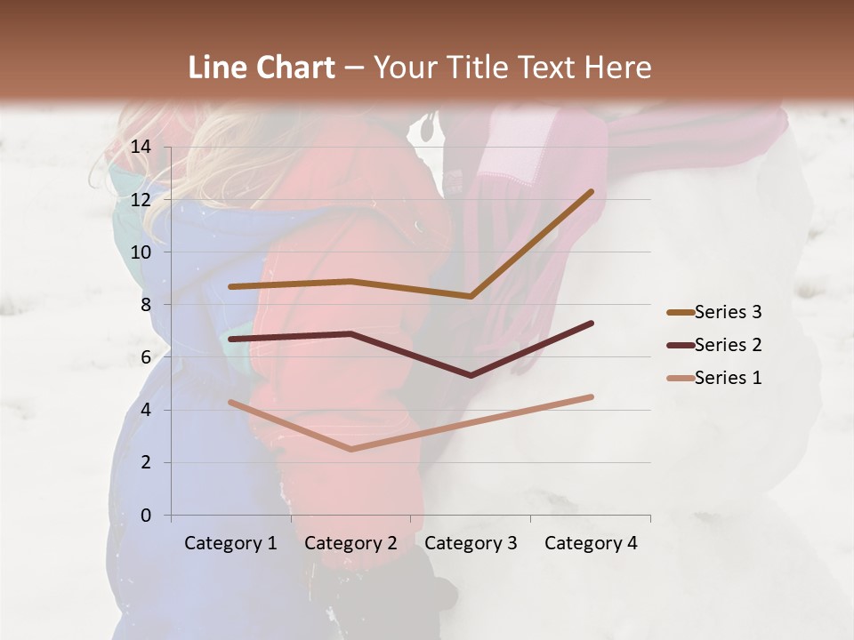 Girl Kissing A Snowman PowerPoint Template