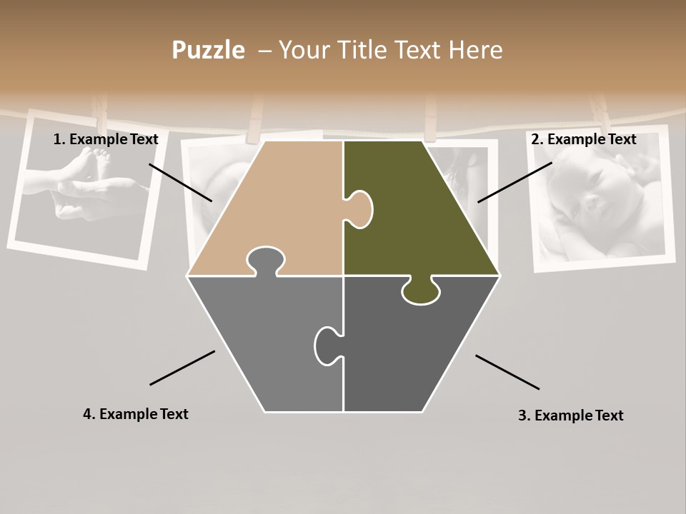 Pictures Of A Newborn And Mother In A Darkroom PowerPoint Template