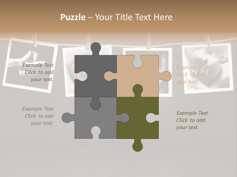 Pictures Of A Newborn And Mother In A Darkroom PowerPoint Template