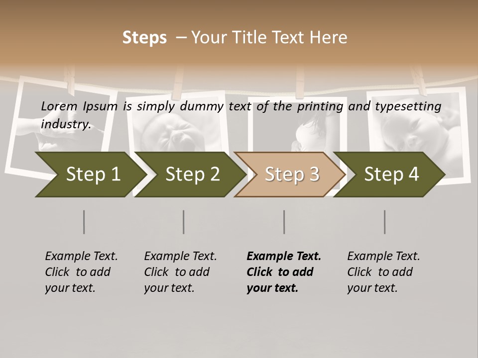 Pictures Of A Newborn And Mother In A Darkroom PowerPoint Template