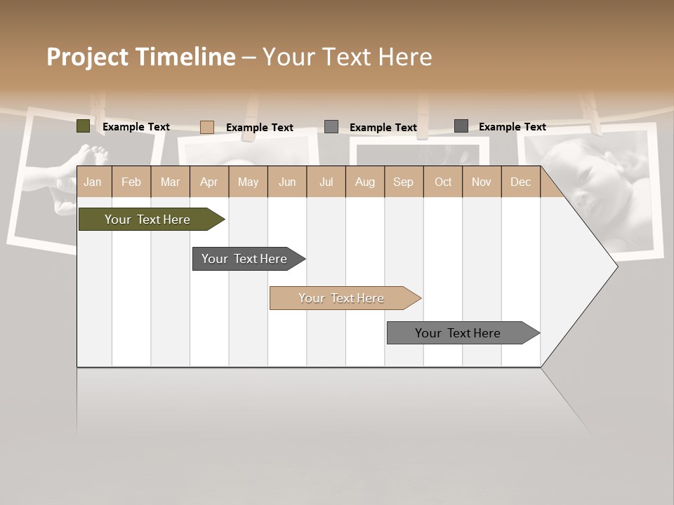Pictures Of A Newborn And Mother In A Darkroom PowerPoint Template
