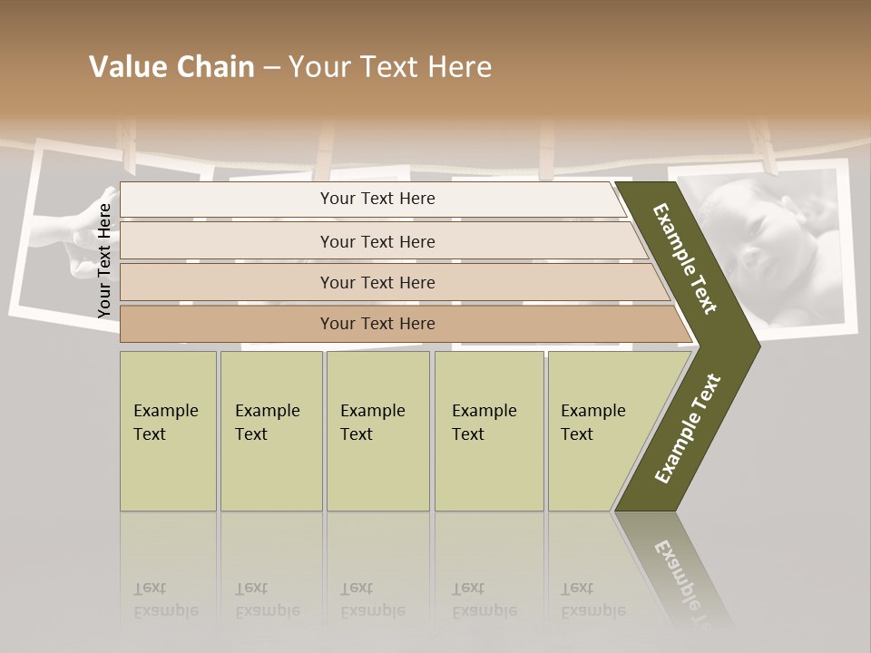 Pictures Of A Newborn And Mother In A Darkroom PowerPoint Template