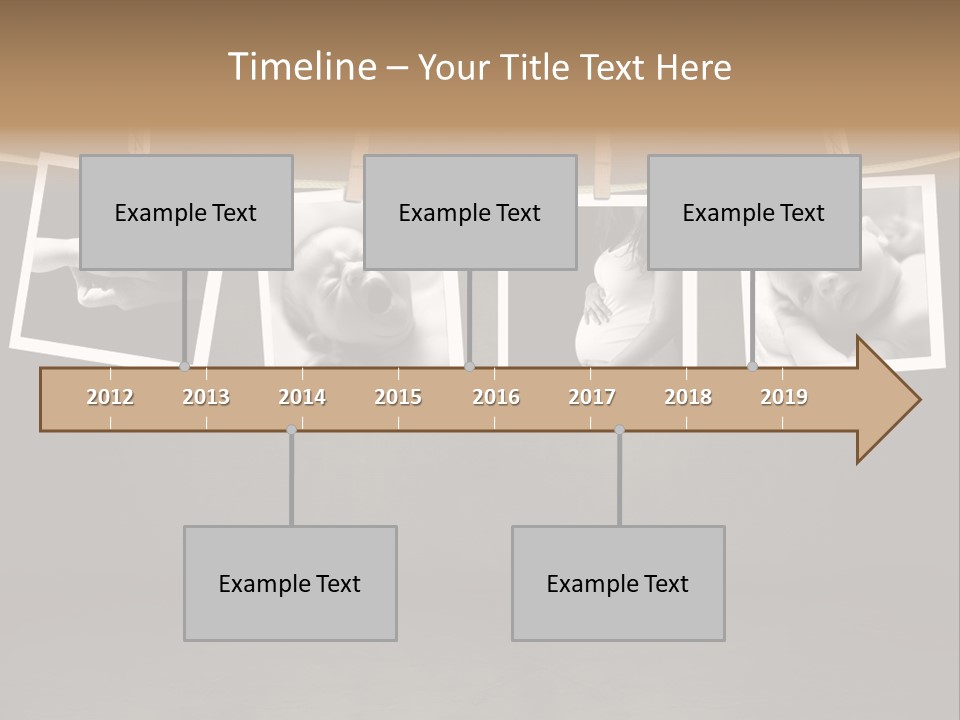 Pictures Of A Newborn And Mother In A Darkroom PowerPoint Template