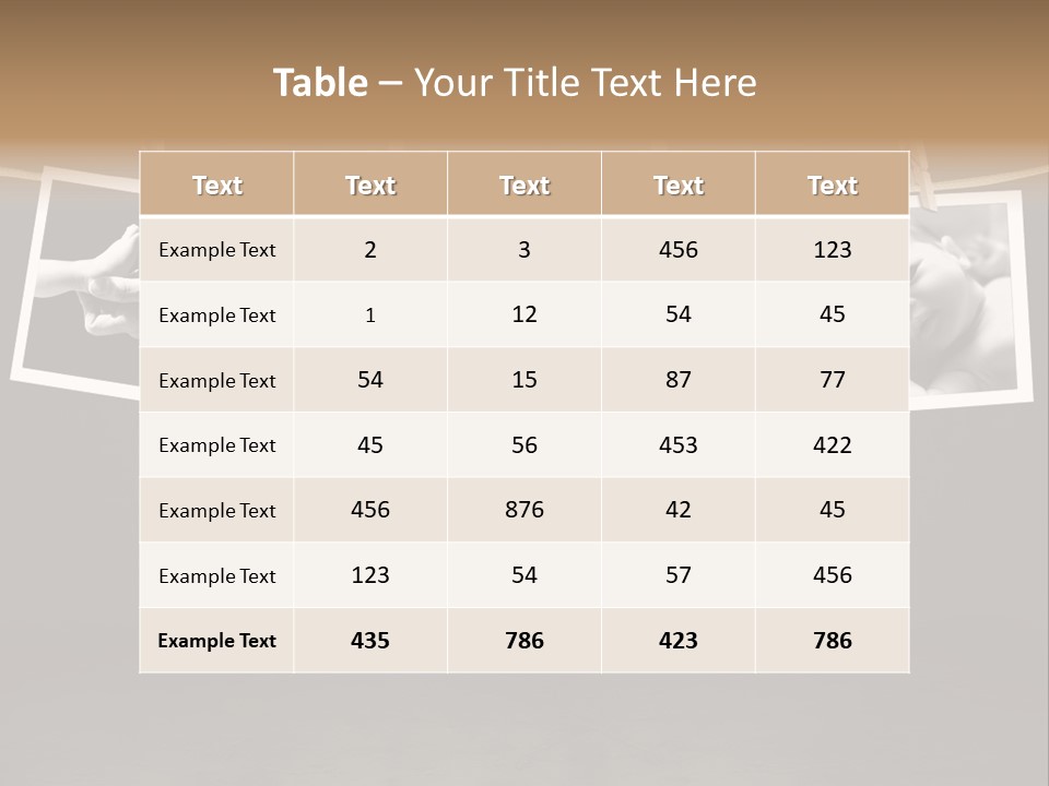 Pictures Of A Newborn And Mother In A Darkroom PowerPoint Template