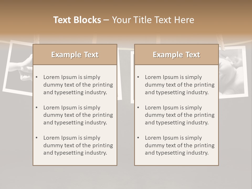 Pictures Of A Newborn And Mother In A Darkroom PowerPoint Template