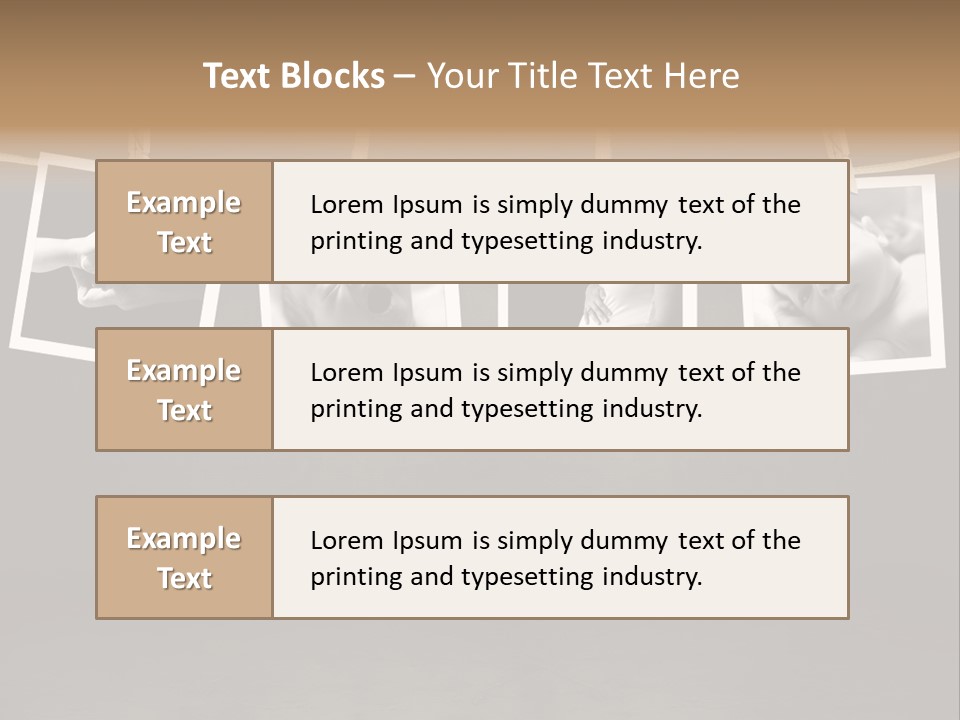 Pictures Of A Newborn And Mother In A Darkroom PowerPoint Template