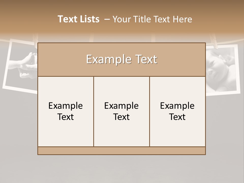Pictures Of A Newborn And Mother In A Darkroom PowerPoint Template