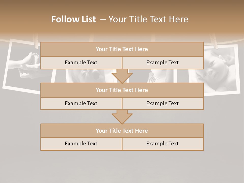 Pictures Of A Newborn And Mother In A Darkroom PowerPoint Template