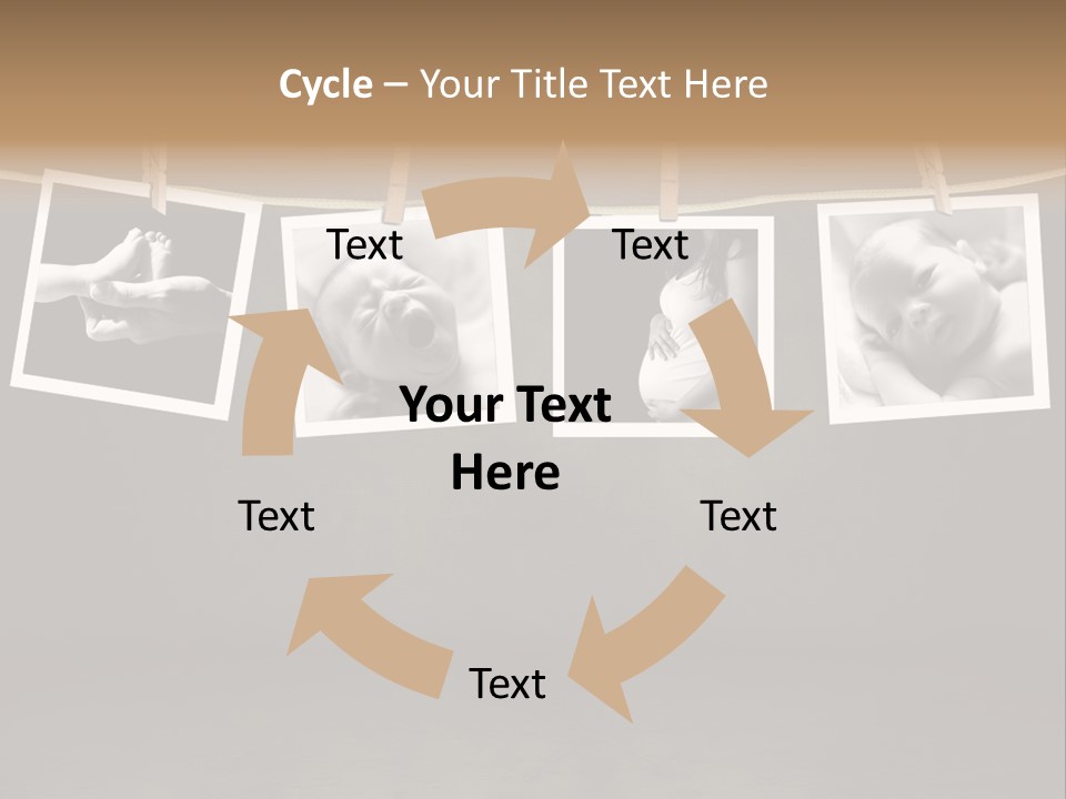 Pictures Of A Newborn And Mother In A Darkroom PowerPoint Template