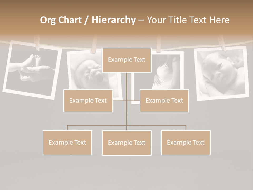 Pictures Of A Newborn And Mother In A Darkroom PowerPoint Template